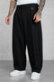 BLACK ICON BARREL PANTS