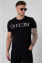 BLACK LETTERING TEE