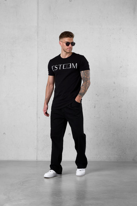 BLACK LETTERING TEE