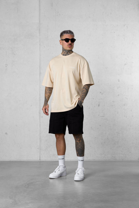 CREMEBRULEE DISCREET OVERSIZED TEE