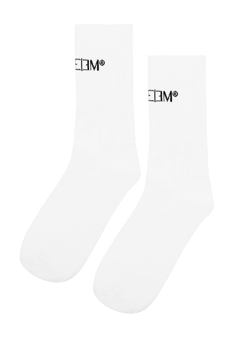 WHITE DISCREET SOCKS