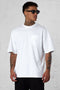 WHITE ICON POCKET OVERSIZED TEE