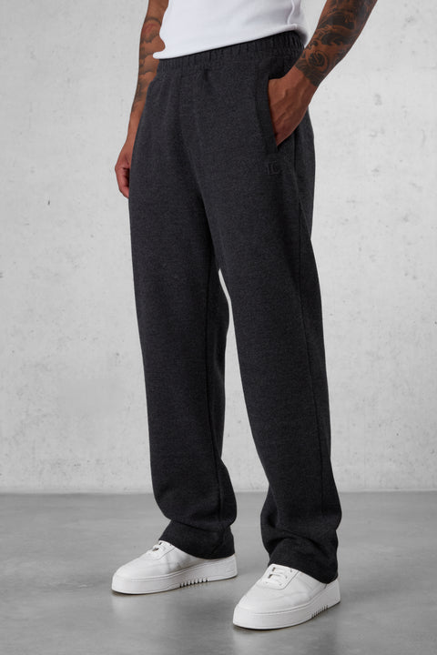 ANTHRACITE MELANGE COMFY LOOSE SWEATPANTS