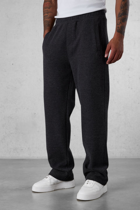 ANTHRACITE MELANGE COMFY LOOSE SWEATPANTS