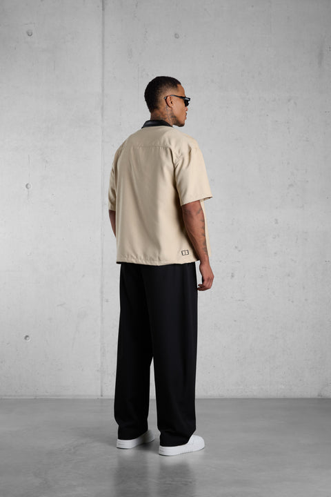 BLACK BARREL PANTS