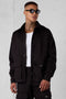 BLACK CARGO OVERSIZED CHINO SHIRT