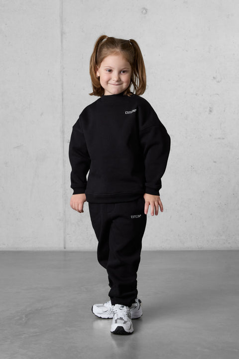 BLACK DISCREET OVERSIZED SET