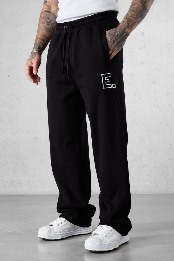 BLACK E. STATEMENT BAGGY JOGGER