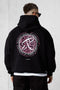 BLACK LEO AESTHETICS OVERSIZED HOODIE