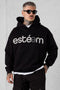 BLACK SP APPLIQUÉ OVERSIZED HOODIE
