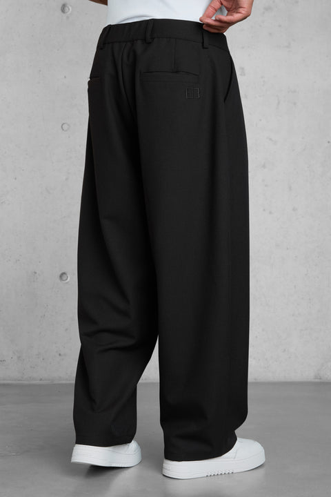 BROWN BARREL PANTS