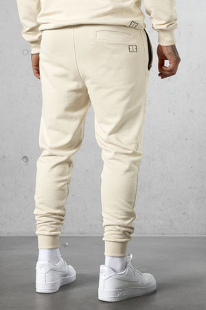 BEIGE BASIC SWEATPANTS