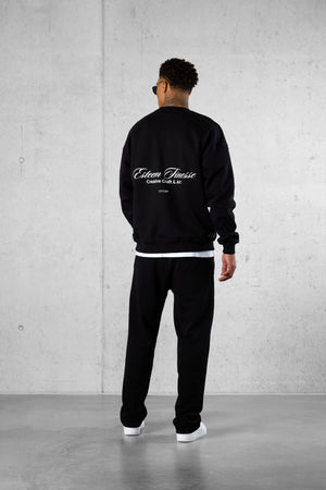BLACK FINESSE OVERSIZED SWEATER