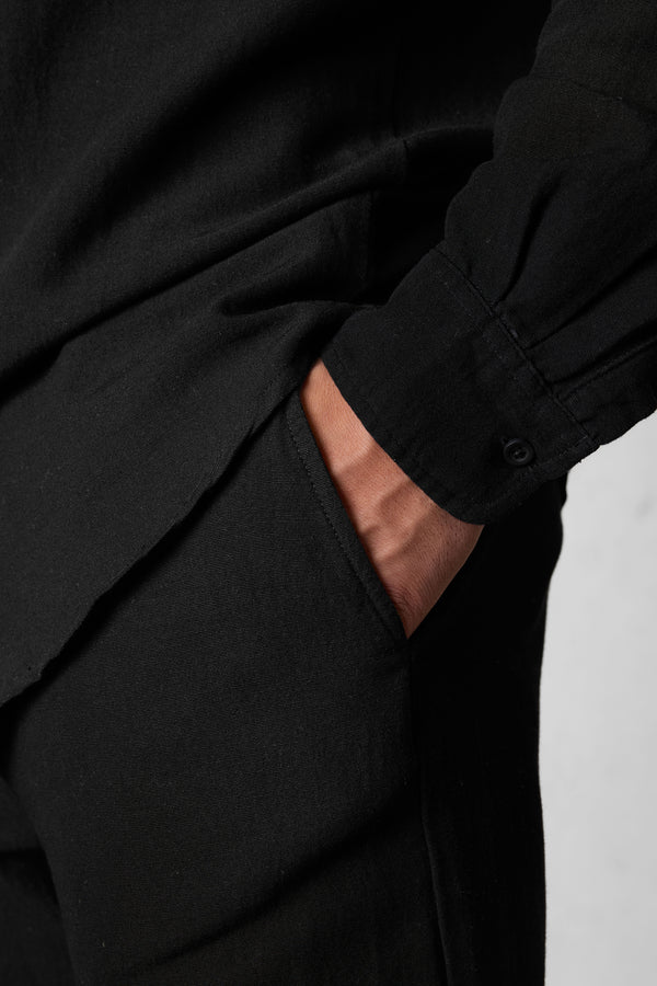 BLACK LINEN PANTS