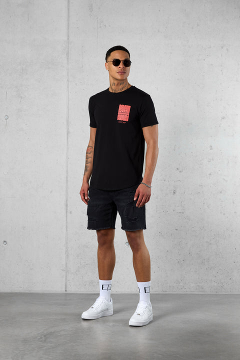 BLACK VACATION SERVICES LOGO TEE