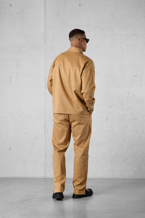 CAMEL SLIT CHINO PANTS