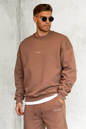 COGNAC DRESS CODE OVERSIZED SWEATER