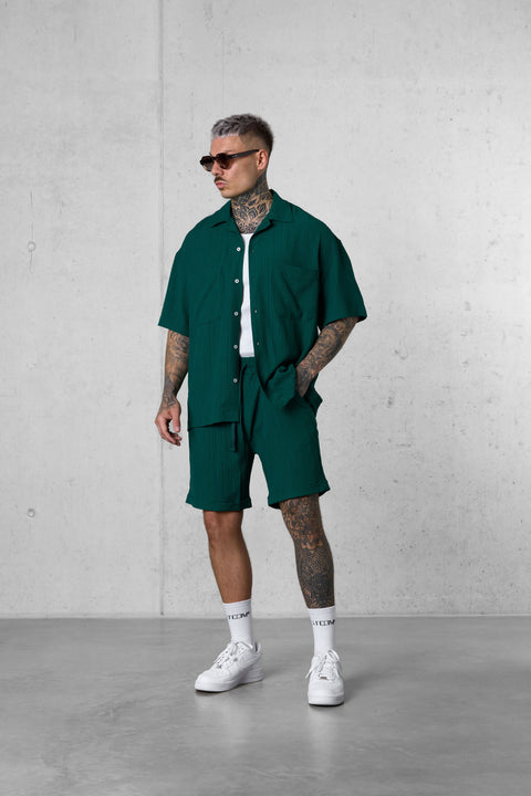 DARKGREEN STRIPED SHIRT