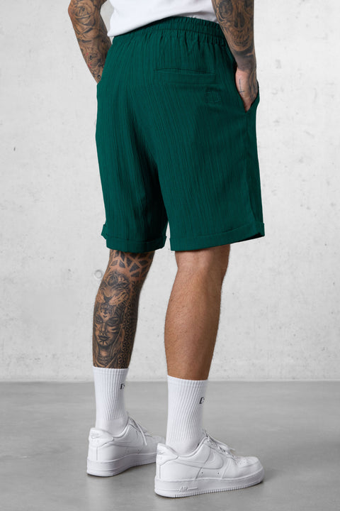 DARKGREEN STRIPED SHORTS