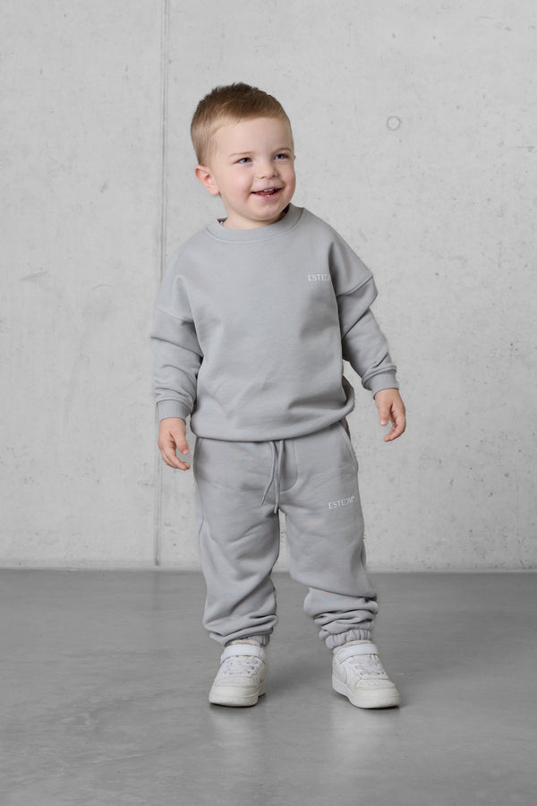 GREY DISCREET OVERSIZED SET