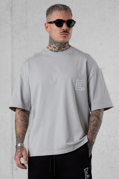 GREY E. STATEMENT OVERSIZED TEE