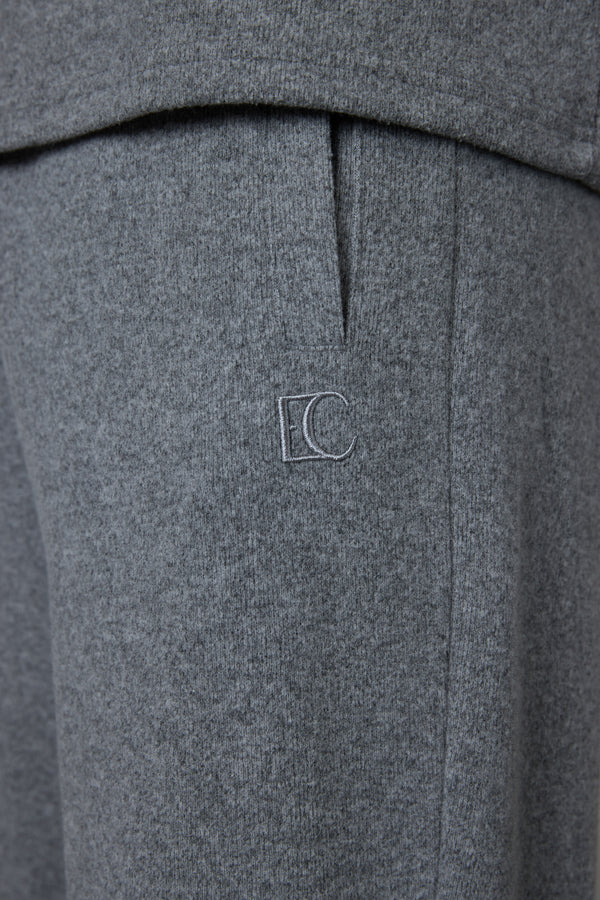 GREY MELANGE COMFY LOOSE SWEATPANTS