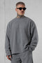 GREY MELANGE COMFY OVERSIZED SWEATER