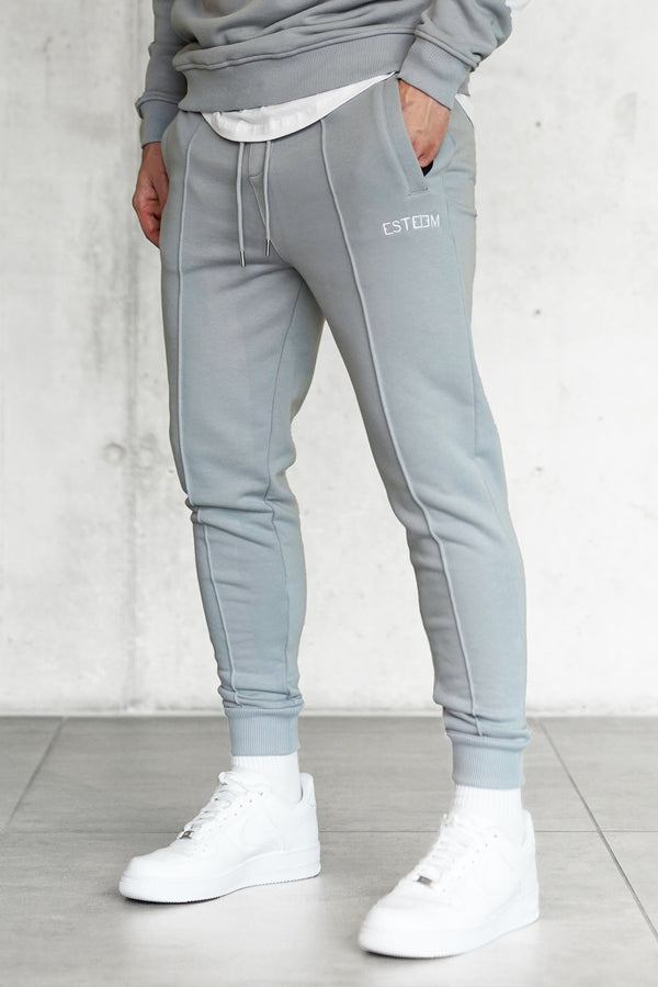 GREY BASIC SWEATPANTS