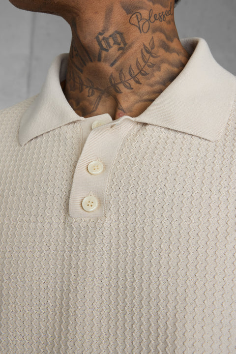 OAT OVERSIZED KNIT POLOSHIRT
