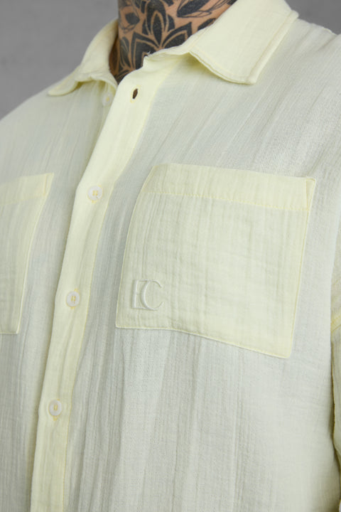 LEMON MUSLIN OVERSIZED SHIRT