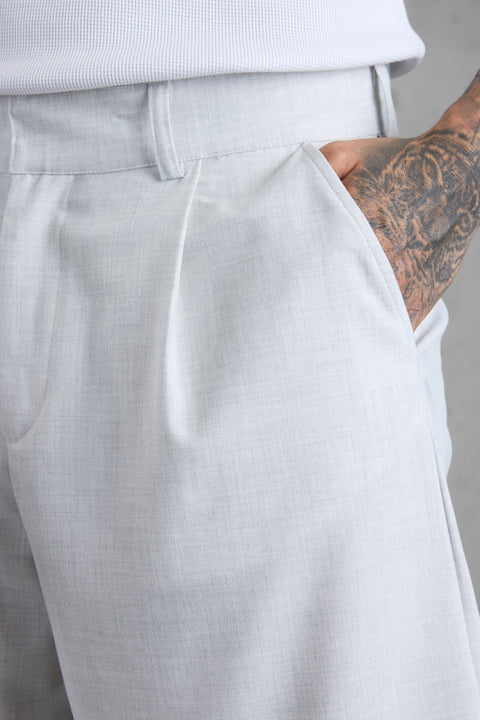 CLOUDGREY WIDE TAILORED PANTS