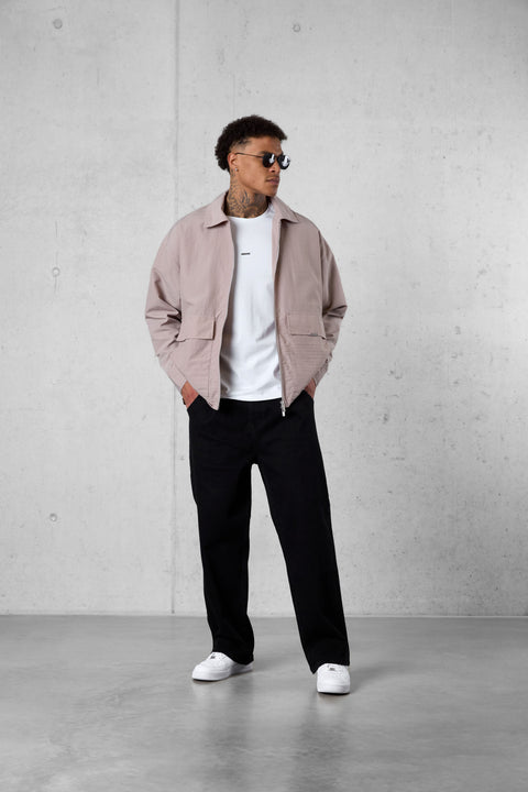 STONE NYLON OVERSIZED JACKET