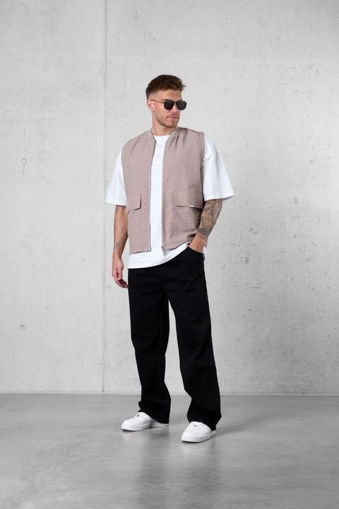 STONE NYLON VEST