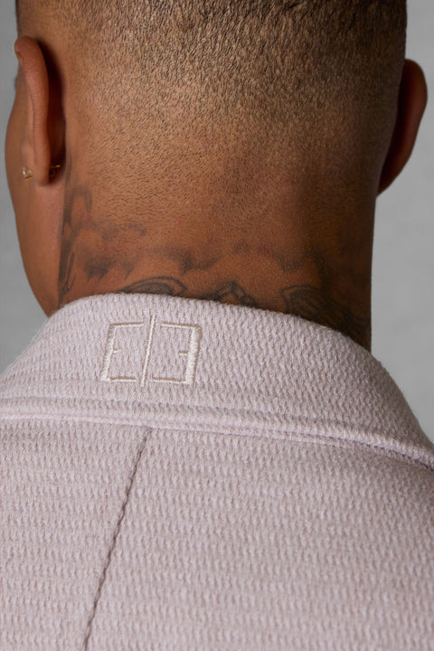 TAUPE HERRINGBONE OVERSIZED COAT