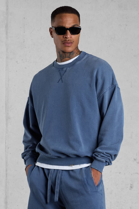 VINTAGE BLUE OVERSIZED SWEATER