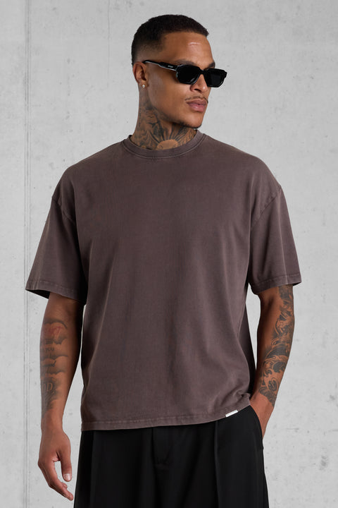 VINTAGE BROWN OVERSIZED TEE