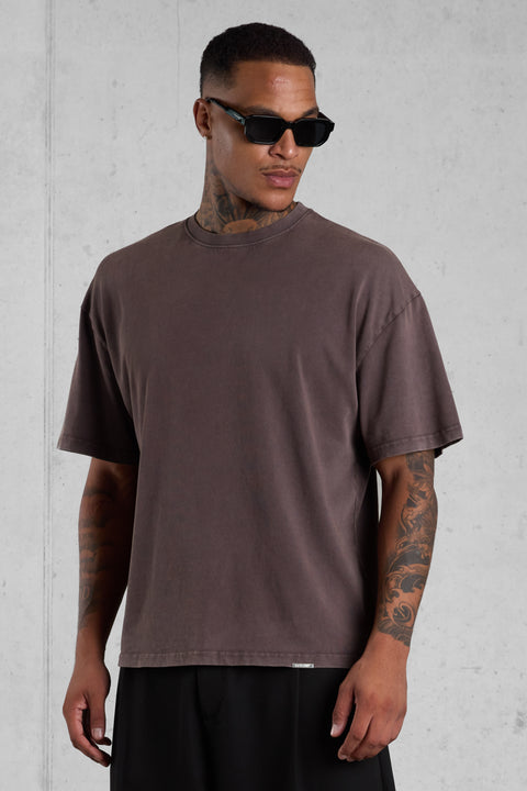 VINTAGE BROWN OVERSIZED TEE