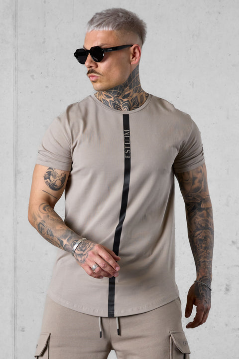 VINTAGEKHAKI STRIPE TEE