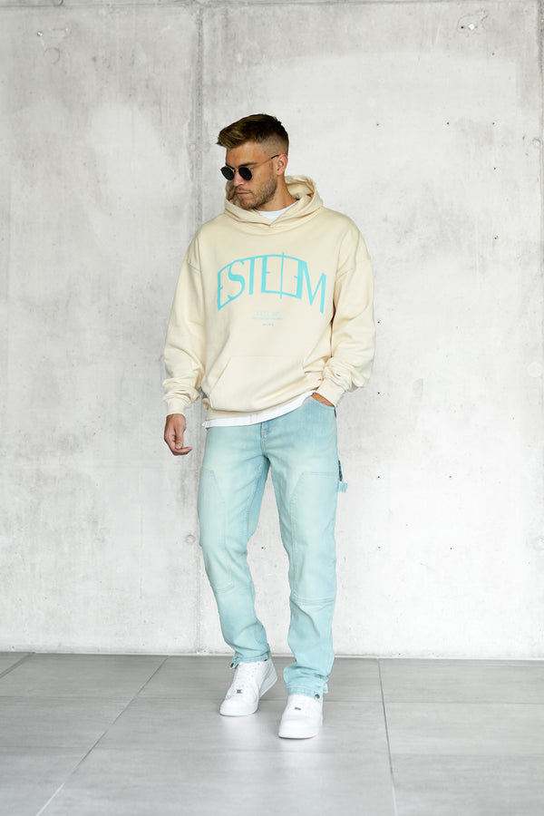 WASHED CREMEBLUE CARPENTER JEANS