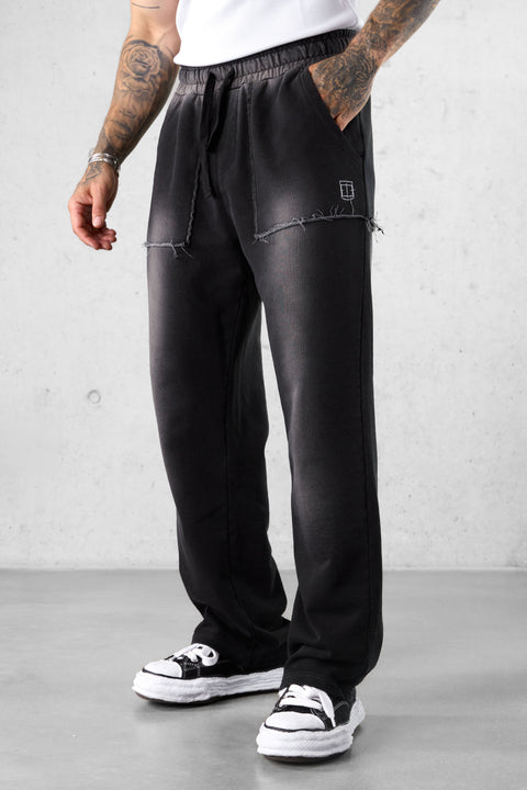 WASHED GREY ICON LOOSE SWEATPANTS
