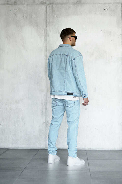 WASHED ICEBLUE JEANS JACKET