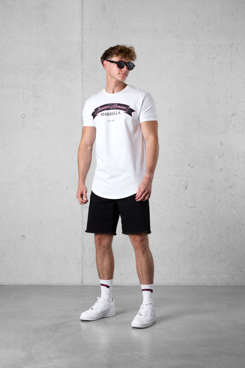 WASHED BLACK DISTRESSED JEANSSHORTS