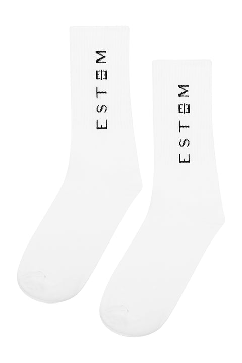 WHITE VERTICAL SOCKS