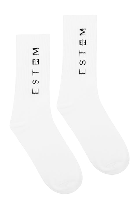 WHITE VERTICAL SOCKS