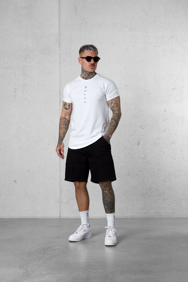 WHITE VERTICAL TEE