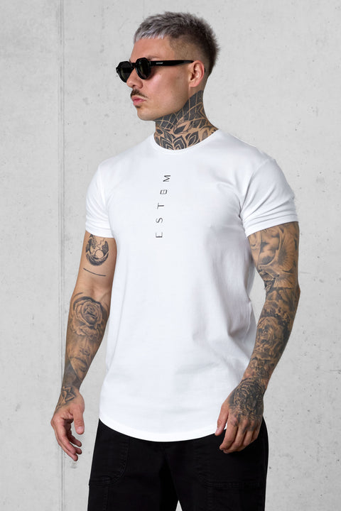WHITE VERTICAL TEE