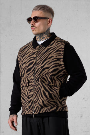 ZEBRA FLANNEL VEST