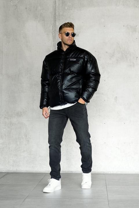 BLACK OVERSIZED PUFFER JACKET
