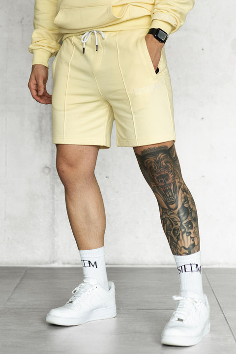 LIGHTYELLOW BASIC SWEATSHORTS