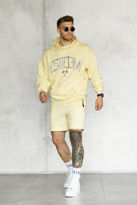LIGHTYELLOW BASIC SWEATSHORTS